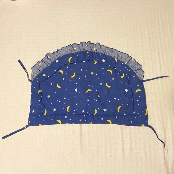 Vintage Mickey Mouse Minnie Crib Quilt Comforter Blanket and  Headboard Cover - Picture 3 of 16